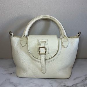 Meli Melo Mini Halo Ecru Ivory Leather Bag